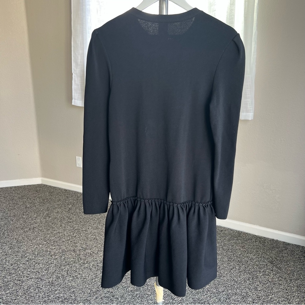 Reiss Charlotte Knitted Ruffle Hem Dress - Picture 7 of 13